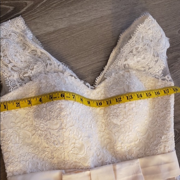 Ivory lace & tulle tea dress size Small - Picture 7 of 10